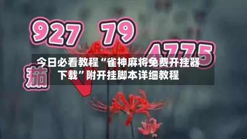 今日必看教程“雀神麻将免费开挂器下载	”附开挂脚本详细教程-第2张图片