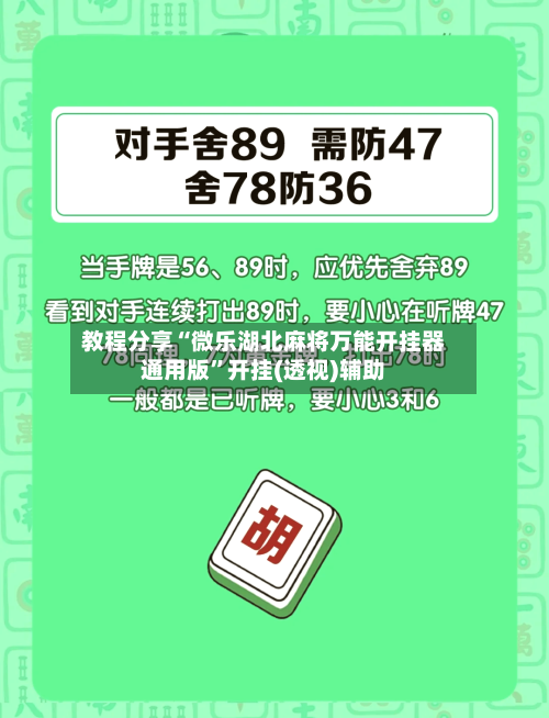 教程分享“微乐湖北麻将万能开挂器通用版”开挂(透视)辅助-第2张图片