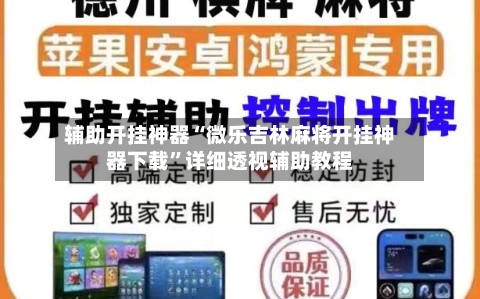 辅助开挂神器“微乐吉林麻将开挂神器下载”详细透视辅助教程-第2张图片