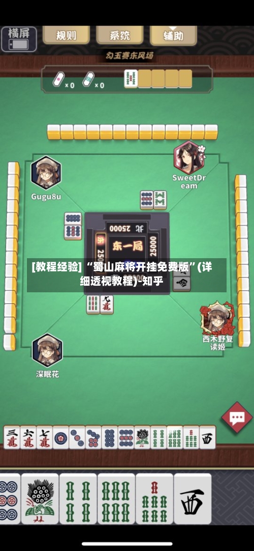 [教程经验] “蜀山麻将开挂免费版”(详细透视教程)-知乎