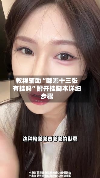 教程辅助“嘟嘟十三张有挂吗”附开挂脚本详细步骤-第2张图片