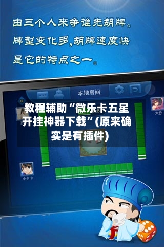 教程辅助“微乐卡五星开挂神器下载”(原来确实是有插件)-第3张图片