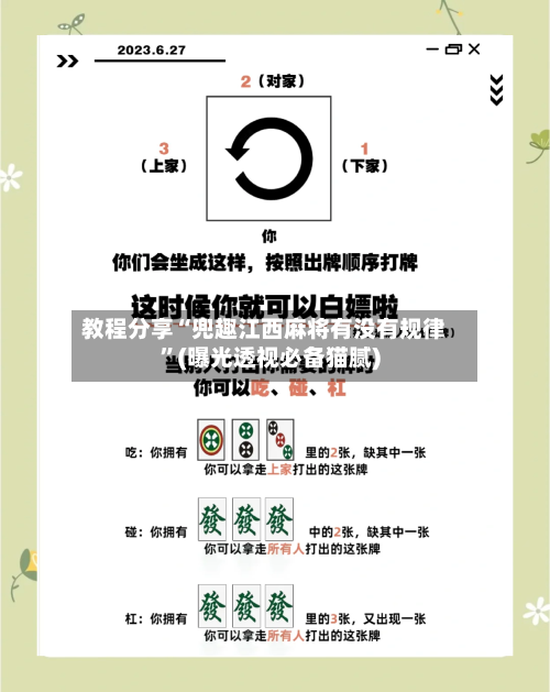教程分享“兜趣江西麻将有没有规律”(曝光透视必备猫腻)