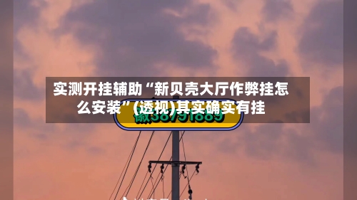 实测开挂辅助“新贝壳大厅作弊挂怎么安装”(透视)其实确实有挂-第2张图片
