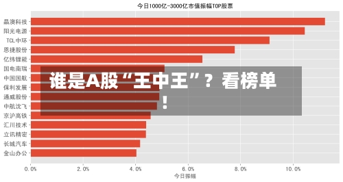 谁是A股“王中王	”？看榜单！-第3张图片