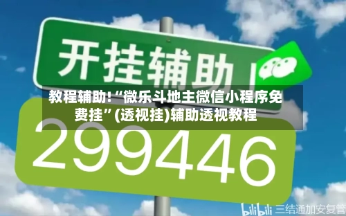 教程辅助!“微乐斗地主微信小程序免费挂”(透视挂)辅助透视教程-第3张图片