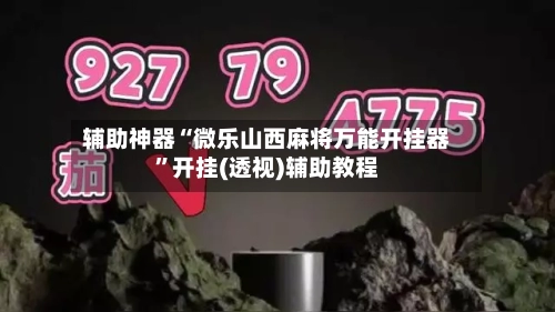 辅助神器“微乐山西麻将万能开挂器	”开挂(透视)辅助教程-第3张图片