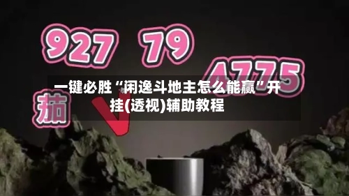 一键必胜“闲逸斗地主怎么能赢	”开挂(透视)辅助教程-第2张图片