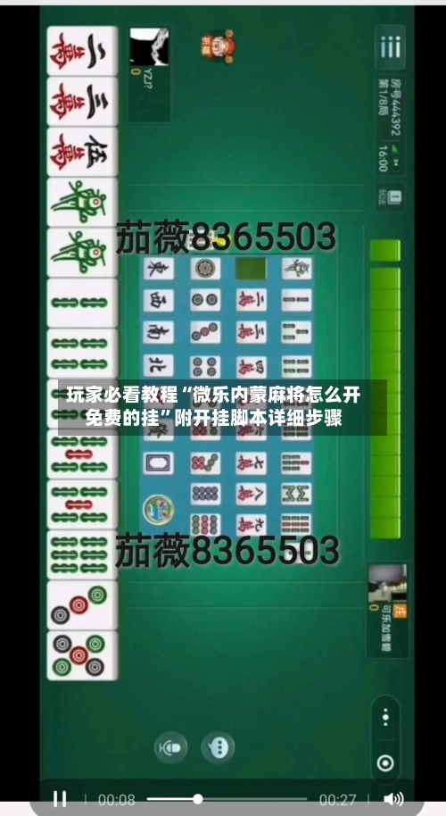 玩家必看教程“微乐内蒙麻将怎么开免费的挂”附开挂脚本详细步骤-第2张图片