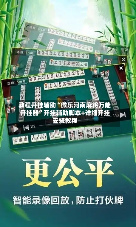 教程开挂辅助“微乐河南麻将万能开挂器”开挂辅助脚本+详细开挂安装教程-第2张图片