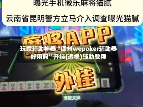 玩家辅助神器“德州wepoker辅助器好用吗”开挂(透视)辅助教程
