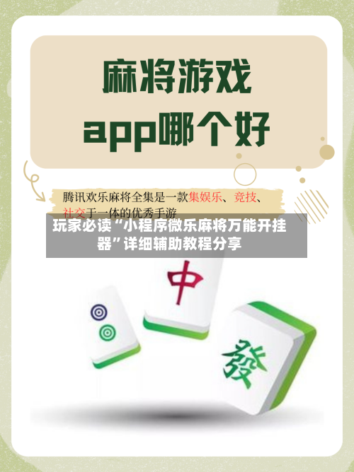 玩家必读“小程序微乐麻将万能开挂器”详细辅助教程分享-第2张图片