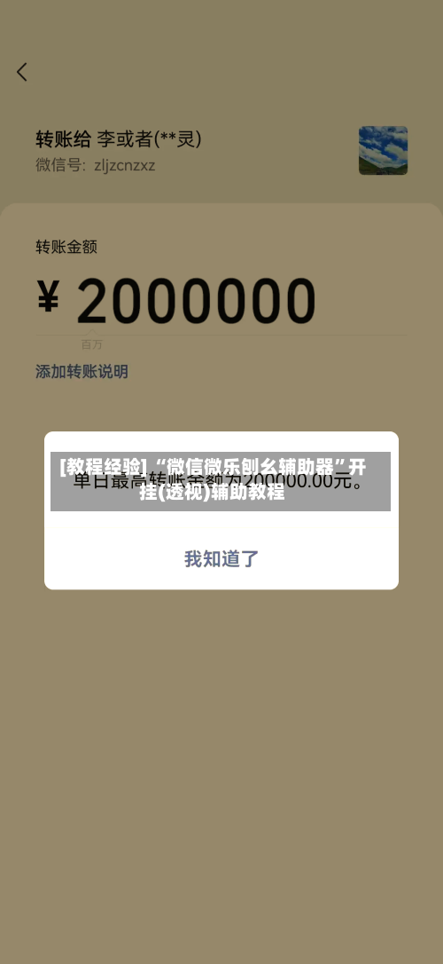 [教程经验] “微信微乐刨幺辅助器”开挂(透视)辅助教程-第2张图片