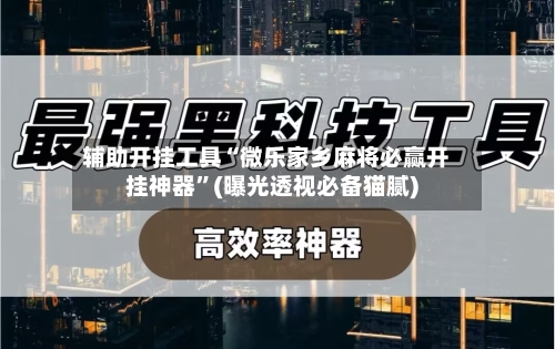 辅助开挂工具“微乐家乡麻将必赢开挂神器”(曝光透视必备猫腻)-第3张图片