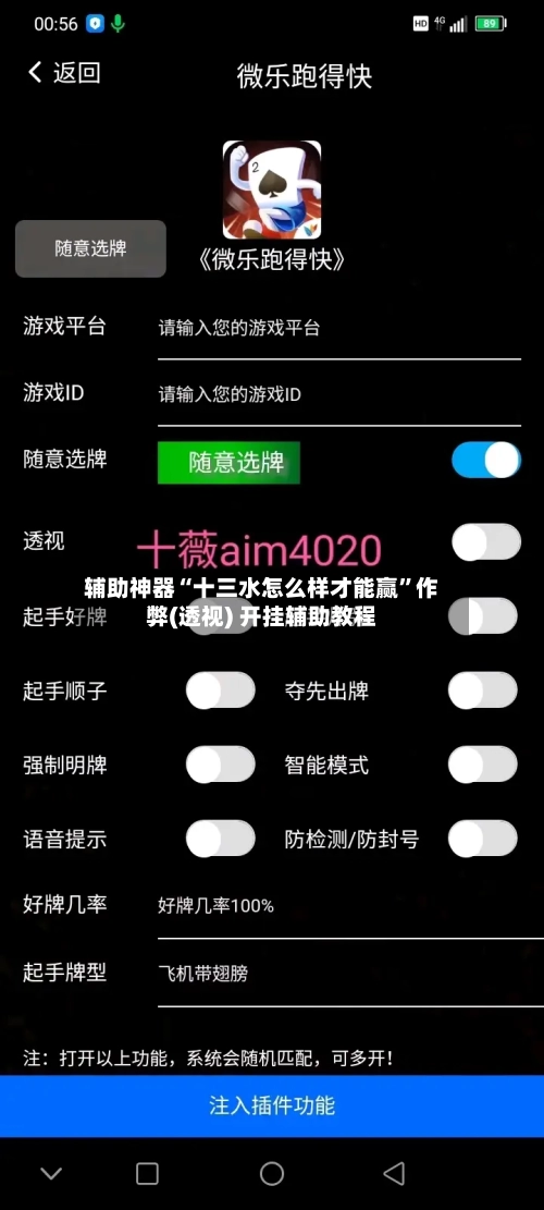 辅助神器“十三水怎么样才能赢”作弊(透视) 开挂辅助教程-第3张图片