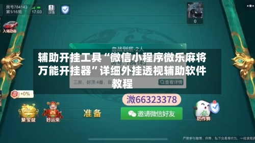 辅助开挂工具“微信小程序微乐麻将万能开挂器”详细外挂透视辅助软件教程-第2张图片