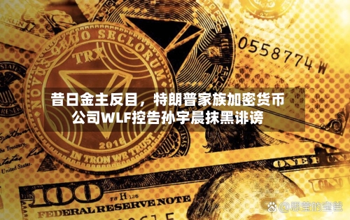 昔日金主反目	，特朗普家族加密货币公司WLF控告孙宇晨抹黑诽谤-第2张图片