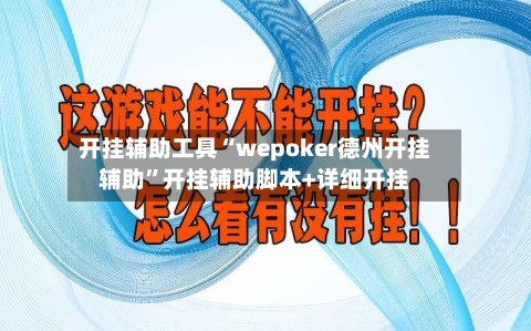 开挂辅助工具“wepoker德州开挂辅助”开挂辅助脚本+详细开挂-第3张图片