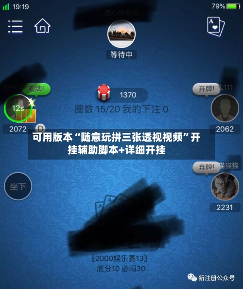 可用版本“随意玩拼三张透视视频”开挂辅助脚本+详细开挂-第3张图片