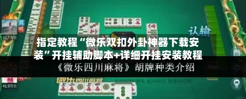指定教程“微乐双扣外卦神器下载安装”开挂辅助脚本+详细开挂安装教程-第3张图片