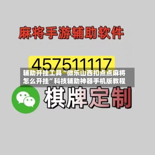 辅助开挂工具“微乐山西扣点点麻将怎么开挂”科技辅助神器手机版教程-第2张图片