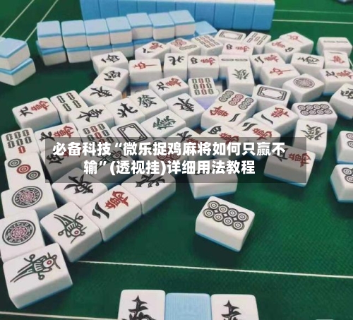 必备科技“微乐捉鸡麻将如何只赢不输”(透视挂)详细用法教程-第3张图片