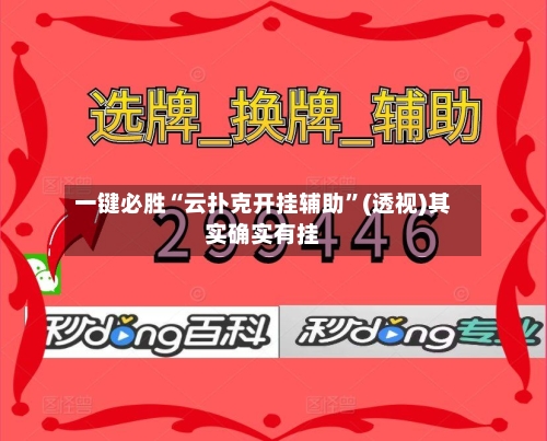 一键必胜“云扑克开挂辅助”(透视)其实确实有挂-第2张图片