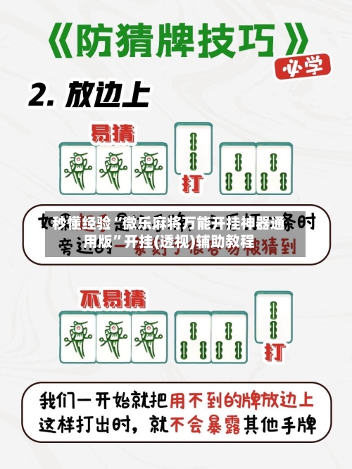 秒懂经验“微乐麻将万能开挂神器通用版”开挂(透视)辅助教程
