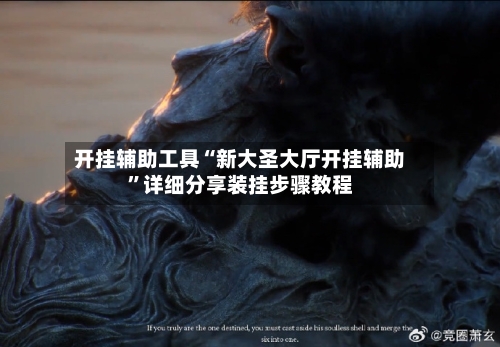 开挂辅助工具“新大圣大厅开挂辅助”详细分享装挂步骤教程