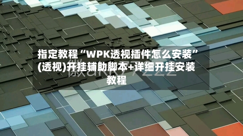 指定教程“WPK透视插件怎么安装	”(透视)开挂辅助脚本+详细开挂安装教程-第2张图片