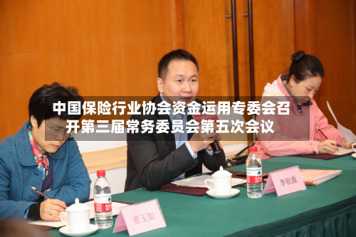 中国保险行业协会资金运用专委会召开第三届常务委员会第五次会议