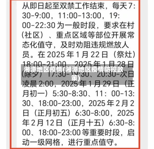 湘潭地区疫情(湘潭地区疫情防控政策)