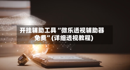 开挂辅助工具“微乐透视辅助器免费”(详细透视教程)-第2张图片
