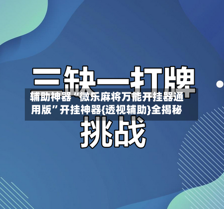 辅助神器“微乐麻将万能开挂器通用版	”开挂神器{透视辅助}全揭秘-第3张图片