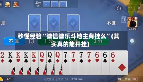 秒懂经验“微信微乐斗地主有挂么”(其实真的能开挂)-第3张图片