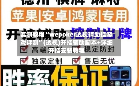 实测教程“wepoker透视辅助挂游戏评测”(透视)开挂辅助脚本+详细开挂安装教程-第3张图片