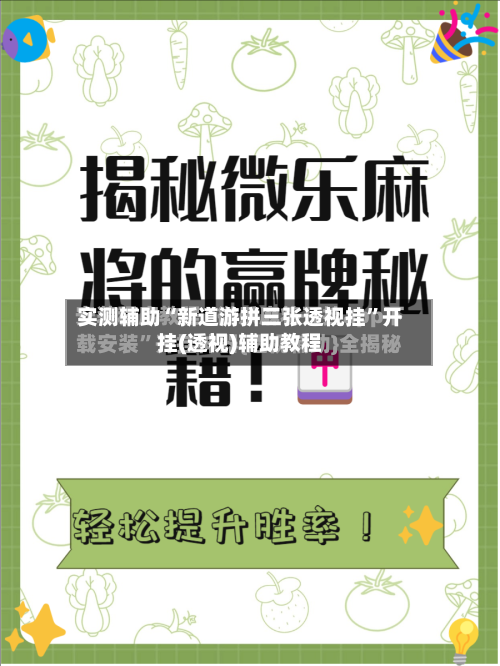 实测辅助“新道游拼三张透视挂”开挂(透视)辅助教程-第2张图片