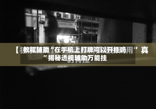 教程辅助“在手机上打牌可以开挂吗	”揭秘透视辅助万能挂-第2张图片