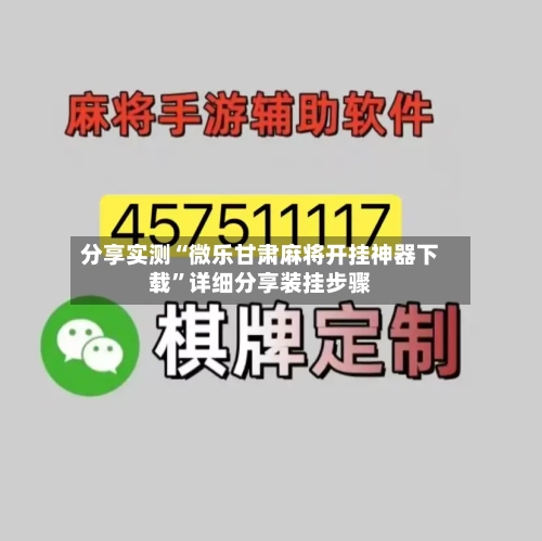 分享实测“微乐甘肃麻将开挂神器下载	”详细分享装挂步骤-第2张图片
