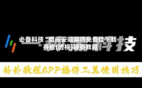 必备科技“微乐安徽麻将免费挂下载”开挂(透视)辅助教程-第2张图片