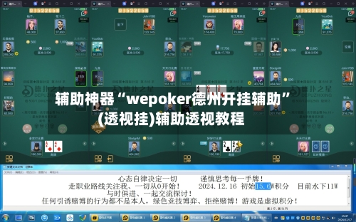 辅助神器“wepoker德州开挂辅助”(透视挂)辅助透视教程-第2张图片