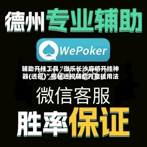 辅助开挂工具“微乐长沙麻将开挂神器(透视)”揭秘透视辅助万能挂用法-第2张图片