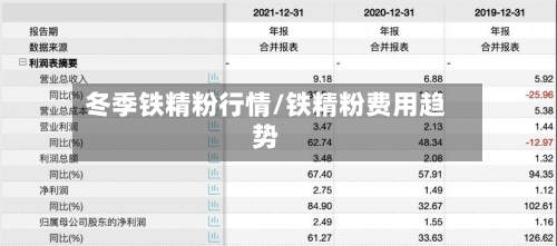 冬季铁精粉行情/铁精粉费用趋势-第3张图片