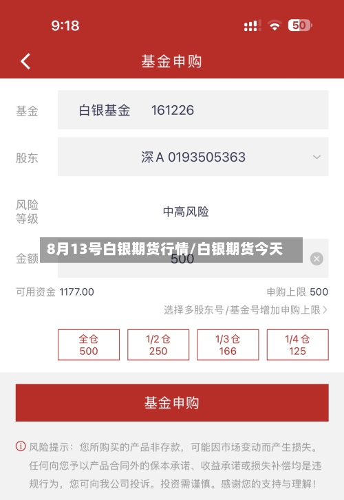8月13号白银期货行情/白银期货今天-第3张图片