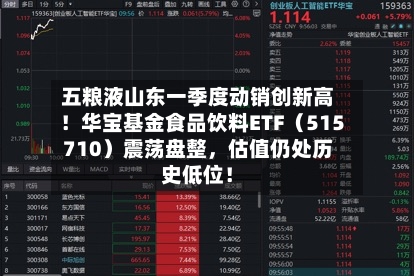 五粮液山东一季度动销创新高！华宝基金食品饮料ETF（515710）震荡盘整	，估值仍处历史低位！-第3张图片