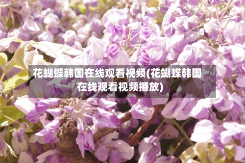 花蝴蝶韩国在线观看视频(花蝴蝶韩国在线观看视频播放)-第2张图片